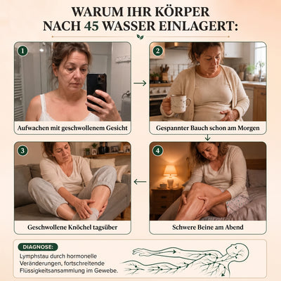 Lymphdrainage - Kräutertropfen für ein leichtes Körpergefühl