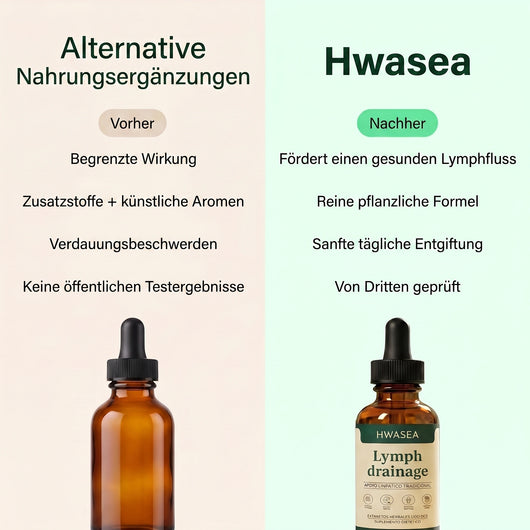 Lymphdrainage - Kräutertropfen für ein leichtes Körpergefühl