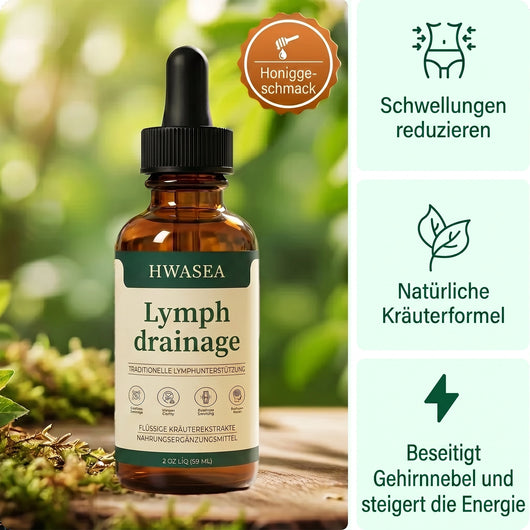 Lymphdrainage - Kräutertropfen für ein leichtes Körpergefühl